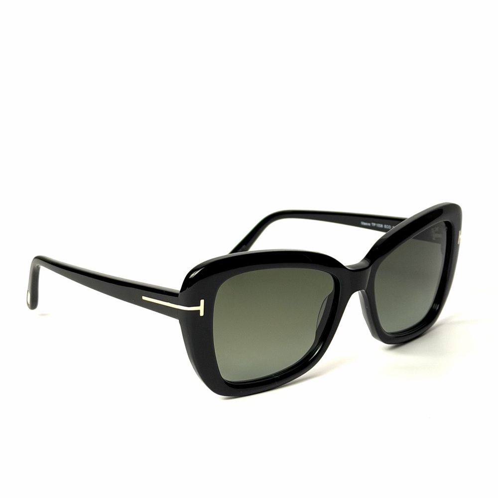 Tom Ford Maeve TF 1008 01B Black Sunglasses 55mm Authentic - Picture 4 of 7